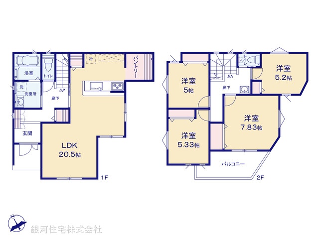G00346326 埼玉県春日部市南中曽根 中古一戸建て 2990万円【間取図】