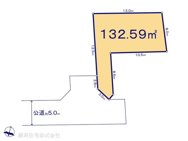 G00348894 神奈川県愛甲郡愛川町中津 土地(建築条件付土地) 1080万円【区画図】