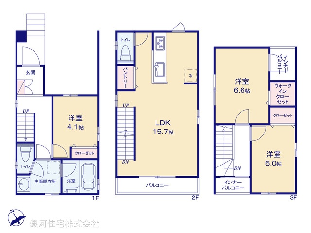 G00353583 埼玉県川口市青木５丁目 中古一戸建て 3790万円【間取図】