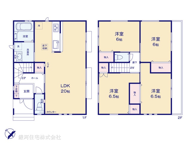 G00357392 埼玉県さいたま市南区大字大谷口 新築一戸建て 3798万円【間取図】
