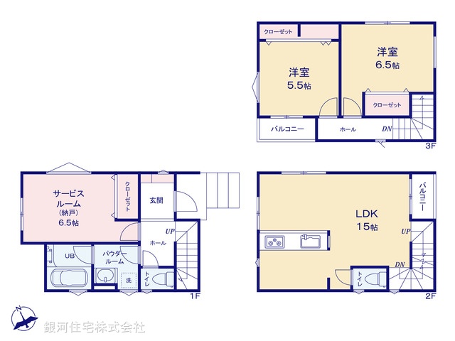 G00359876 千葉県船橋市南本町 新築一戸建て 4280万円【間取図】