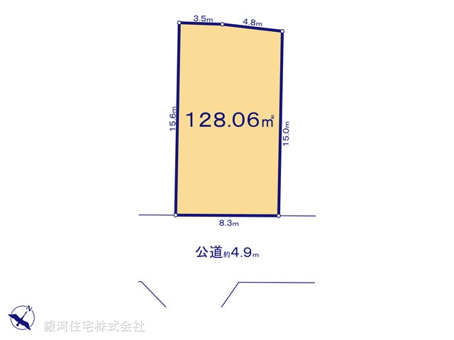 G00360700 神奈川県愛甲郡愛川町中津 土地 1190万円【区画図】