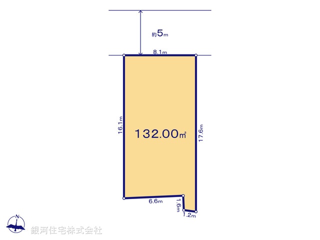 G00361803 神奈川県小田原市栢山 土地 1690万円【区画図】