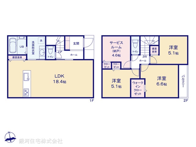 G00362114 神奈川県横浜市金沢区谷津町 新築一戸建て 3880万円【間取図】