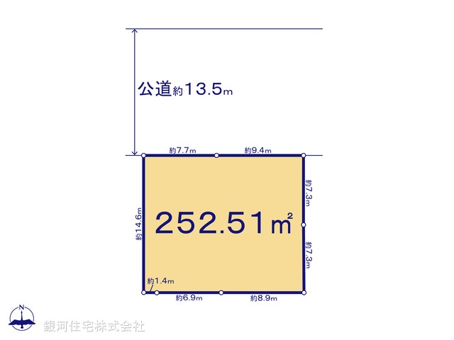 G00362313 神奈川県横浜市栄区犬山町 土地 3490万円【区画図】