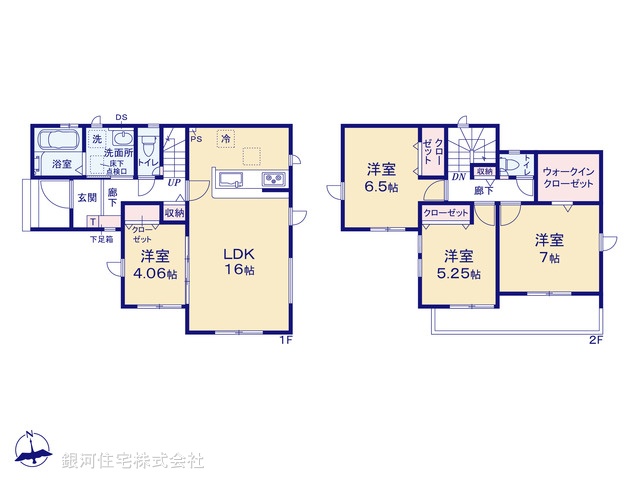 G00363894 埼玉県上尾市大字瓦葺 新築一戸建て 3199万円【間取図】