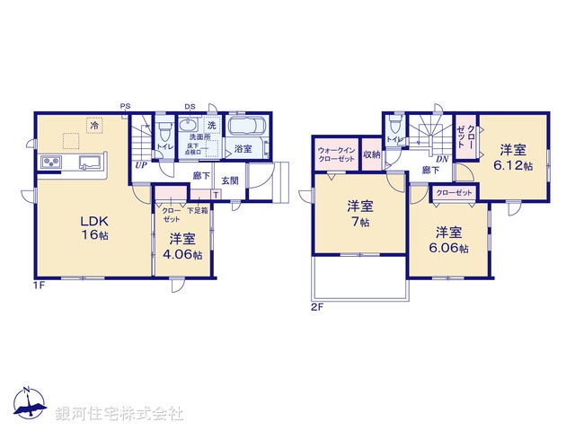 G00363897 埼玉県上尾市大字瓦葺 新築一戸建て 3199万円【間取図】