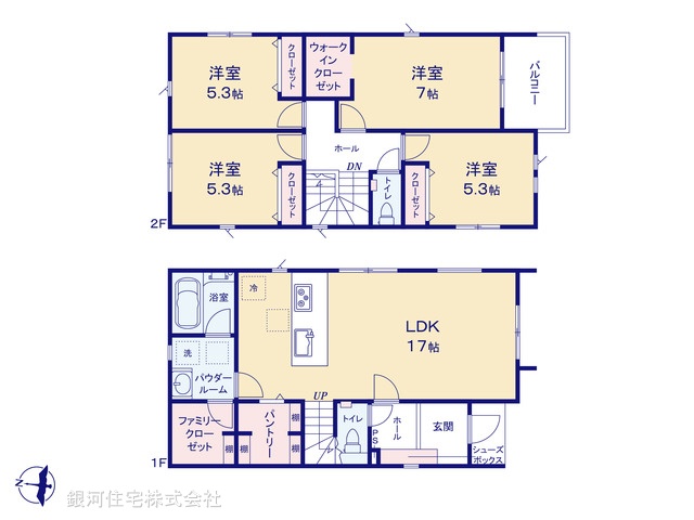 G00364568 神奈川県愛甲郡愛川町中津 新築一戸建て 3480万円【間取図】