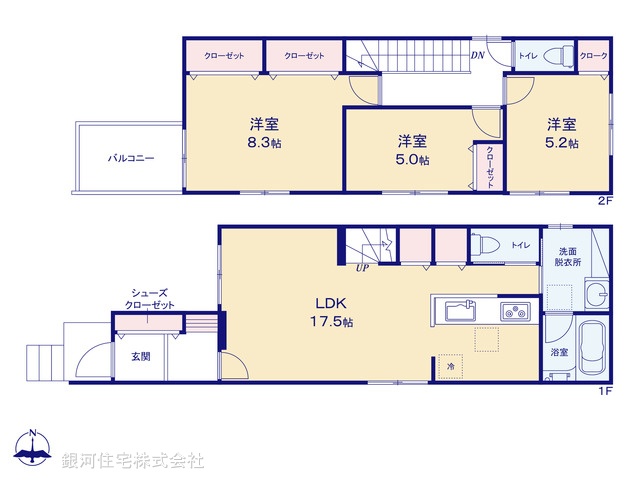 G00365953 埼玉県川口市中青木５丁目 中古一戸建て 4590万円【間取図】