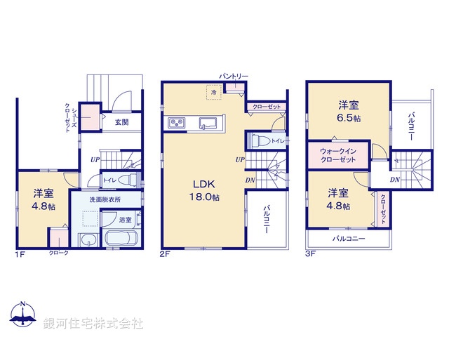 G00366100 埼玉県川口市青木５丁目 中古一戸建て 4280万円【間取図】