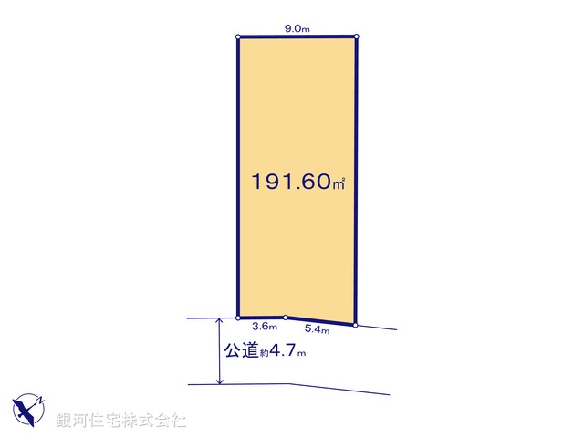 G00366772 神奈川県愛甲郡愛川町中津 土地 1730万円【区画図】