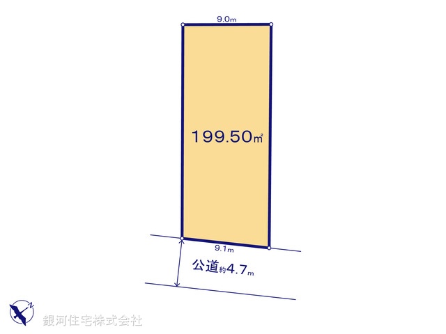 G00366773 神奈川県愛甲郡愛川町中津 土地 1780万円【区画図】