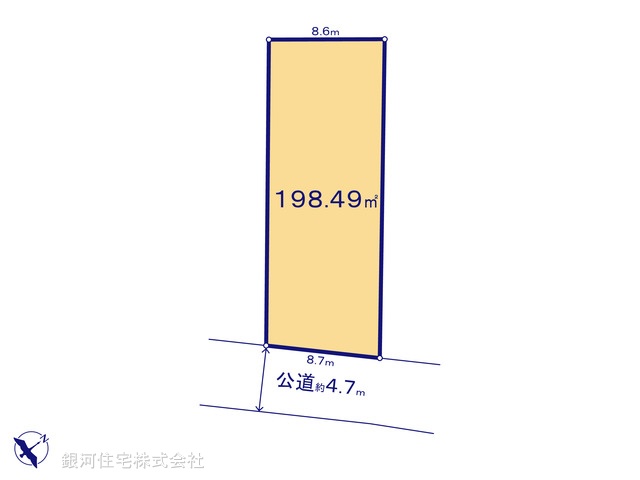 G00366774 神奈川県愛甲郡愛川町中津 土地 1780万円【区画図】