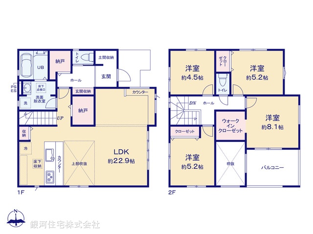 G00367046 千葉県木更津市吾妻 新築一戸建て 3799万円【間取図】