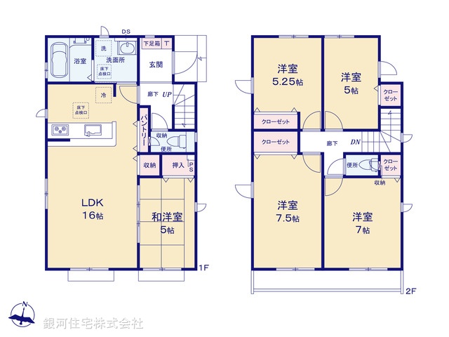G00367880 東京都八王子市石川町 新築一戸建て 3499万円【間取図】