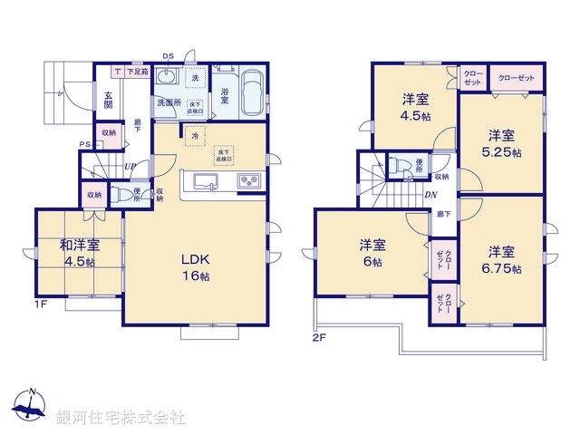 G00367889 東京都八王子市石川町 新築一戸建て 3899万円【間取図】