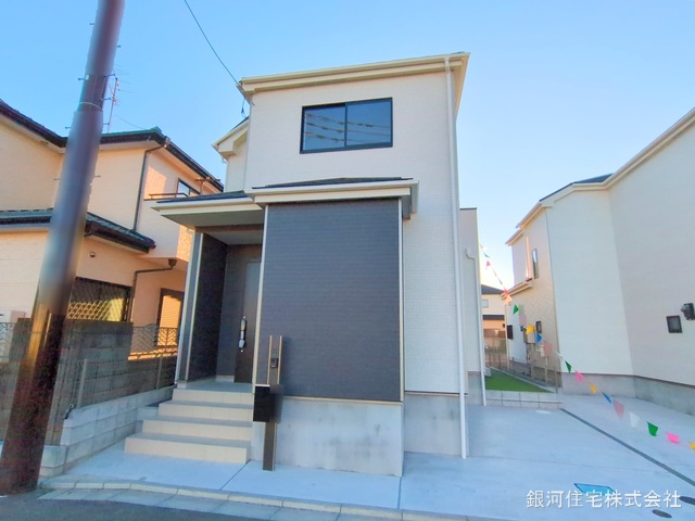 G00368208 千葉県船橋市三山６丁目 新築一戸建て 2890万円 土地面積107.74m² (約32.59坪) 建物面積97.71m² (約29.55坪) 間取り４ＬＤＫ 築年月2024年10月(築１年以内)【外観17】