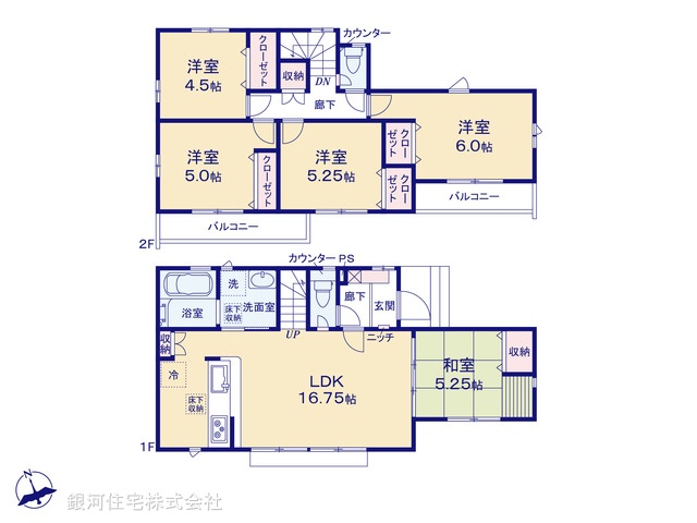 G00368767 東京都東大和市奈良橋２丁目 新築一戸建て 4020万円【間取図】