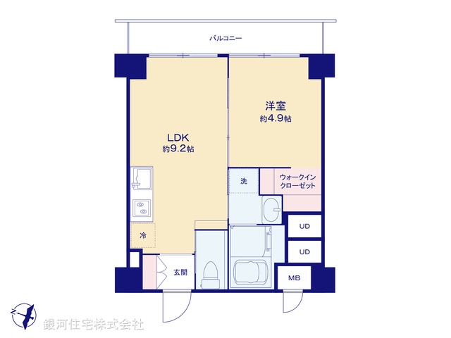 G00368817 東京都渋谷区幡ヶ谷１丁目 中古マンション 3480万円【間取図】