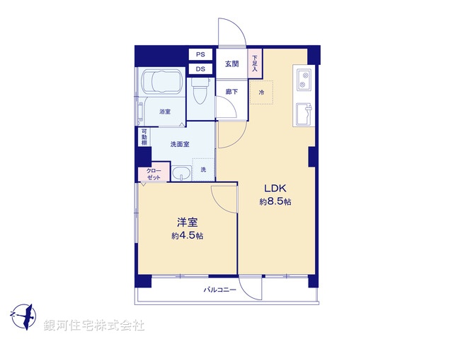 G00368934 埼玉県川口市大字芝 中古マンション 1180万円【間取図】