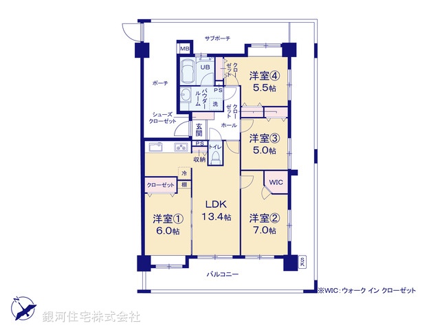 G00369056 埼玉県川口市大字新井宿 中古マンション 3799万円【間取図】