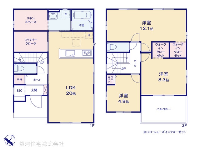 G00369306 埼玉県八潮市大字木曽根 新築一戸建て 6099万円【間取図】
