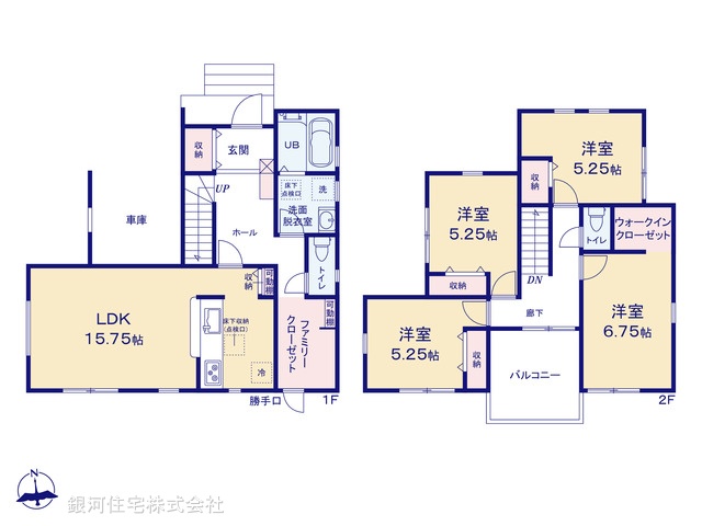 G00370420 埼玉県さいたま市西区大字中野林 新築一戸建て 3180万円【間取図】