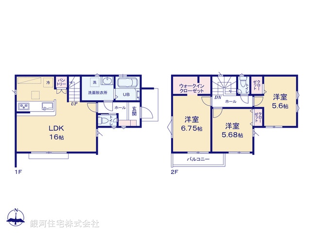 G00370591 東京都練馬区南大泉１丁目 新築一戸建て 6800万円【間取図】