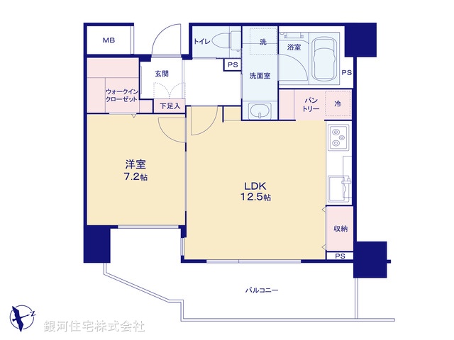 G00370601 東京都豊島区東池袋５丁目 中古マンション 7180万円【間取図】