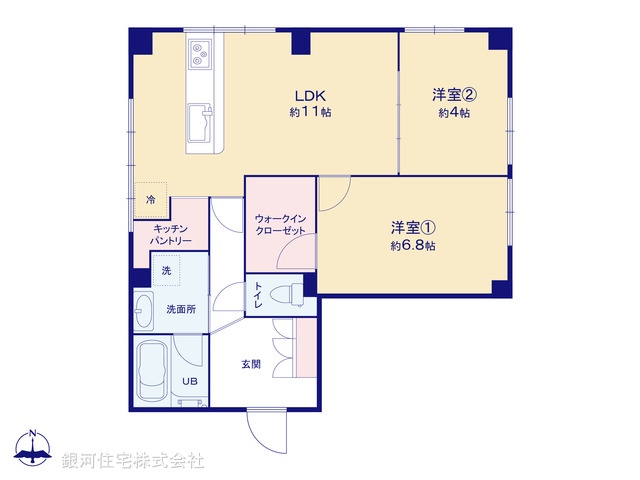 G00370628 東京都練馬区豊玉北１丁目 中古マンション 3399万円【間取図】