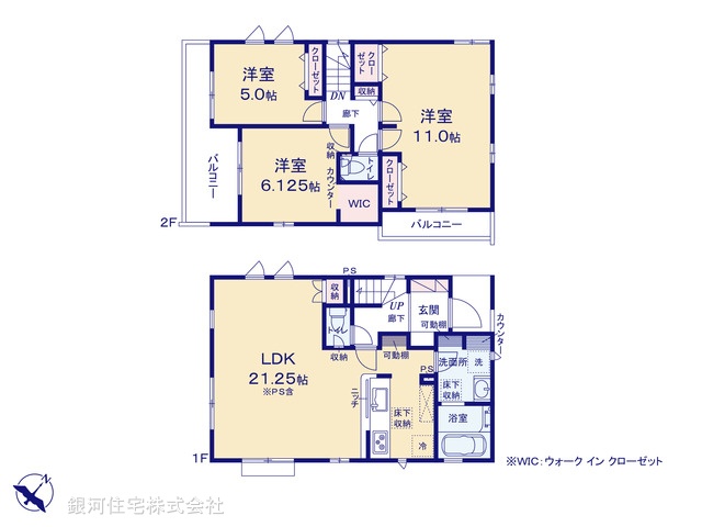 G00370636 千葉県船橋市大穴北３丁目 新築一戸建て 3630万円【間取図】