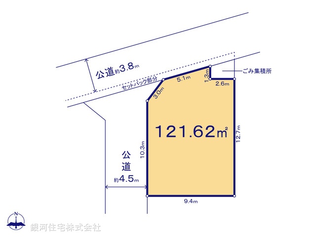 G00370643 神奈川県平塚市纒 土地 2380万円【区画図】
