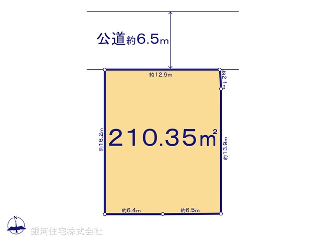 G00370690 神奈川県横浜市栄区桂台東 土地 3380万円【区画図】