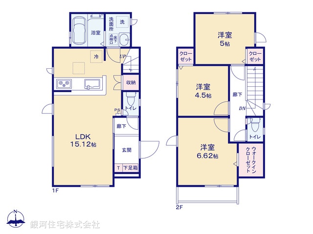 G00370799 神奈川県横浜市南区中里４丁目 新築一戸建て 4290万円【間取図】