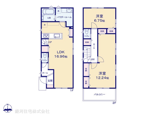 G00370998 東京都世田谷区新町１丁目 新築一戸建て 6980万円【間取図】