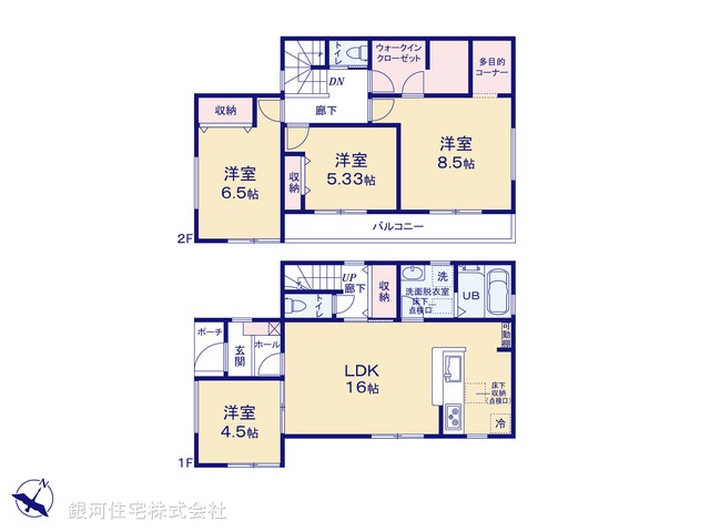 G00371112 東京都青梅市今井２丁目 新築一戸建て 2980万円【間取図】