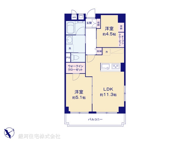 G00371177 東京都北区王子１丁目 中古マンション 3599万円【間取図】