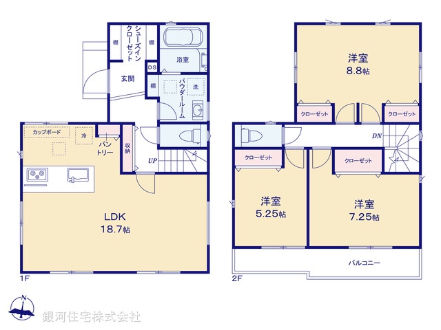 G00371209 神奈川県横須賀市長沢２丁目 新築一戸建て 3490万円【間取図】