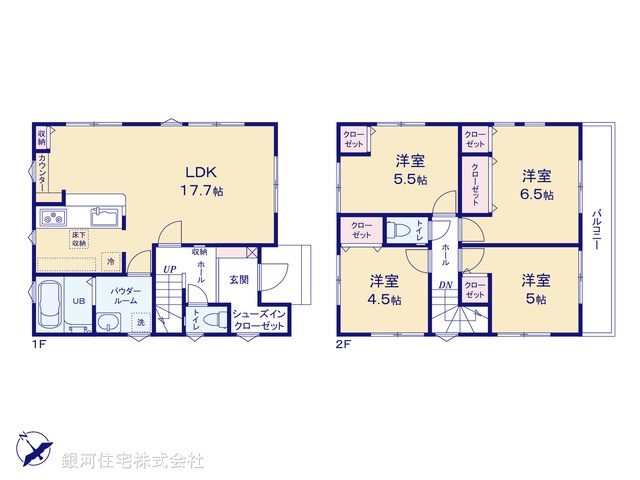 G00371218 東京都八王子市大船町 新築一戸建て 3299万円【間取図】