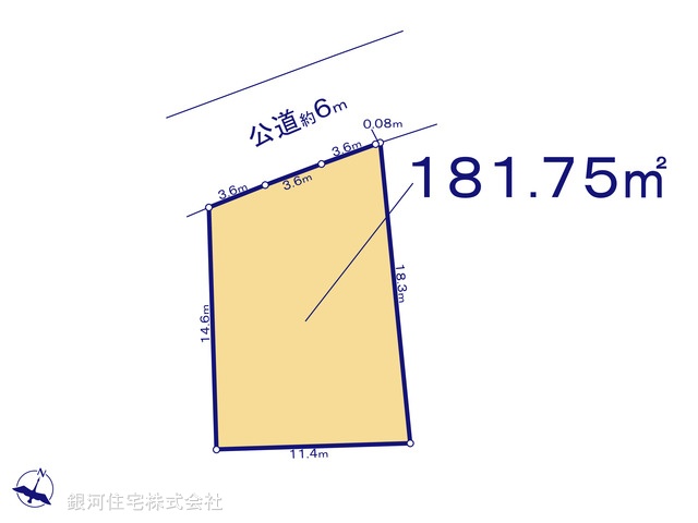 G00371241 神奈川県鎌倉市西鎌倉４丁目 土地 4480万円【区画図】