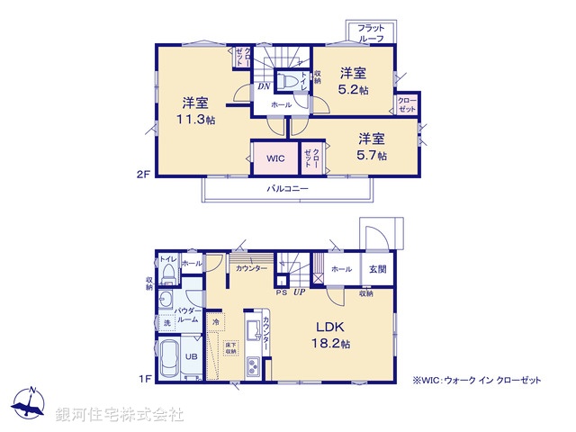 G00371301 東京都町田市南成瀬２丁目 新築一戸建て 5799万円【間取図】