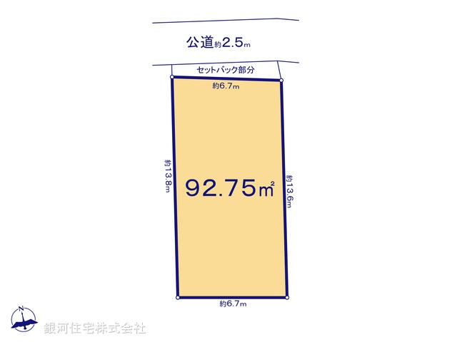 G00371706 神奈川県横浜市南区大岡１丁目 土地 4980万円【区画図】