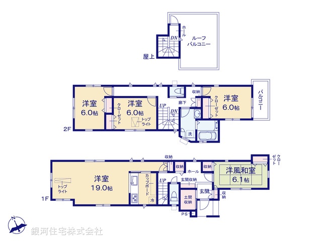 G00371709 埼玉県川口市坂下町４丁目 新築一戸建て 5380万円【間取図】