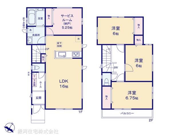 G00371782 千葉県千葉市花見川区西小中台 新築一戸建て 3990万円【間取図】