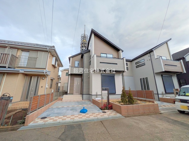 G00372250 東京都西東京市芝久保町５丁目 新築一戸建て 4680万円 土地面積100.15m² (約30.29坪) 建物面積79.48m² (約24.04坪) 間取り３ＬＤＫ 築年月2025年01月(築１年以内)【外観12】
