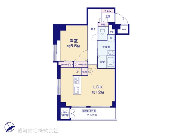 G00372486 東京都大田区南馬込１丁目 中古マンション 3380万円【間取図】