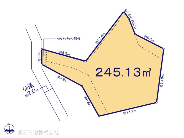 G00372652 神奈川県横浜市南区永田南２丁目 土地 2999万円【区画図】