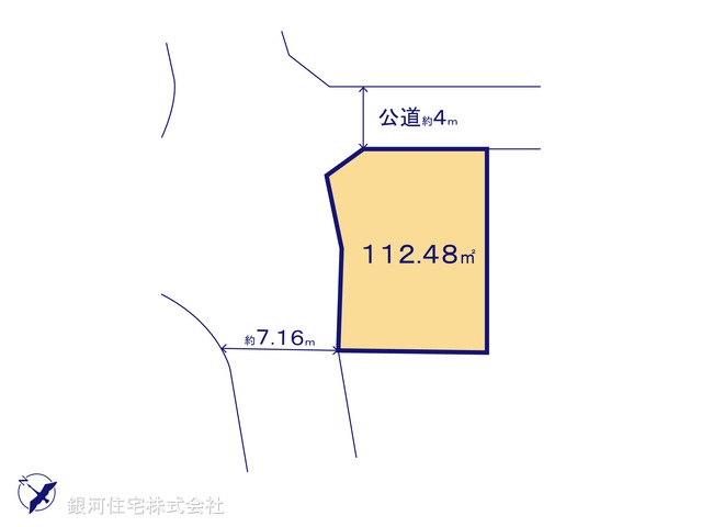 G00372706 神奈川県綾瀬市上土棚南３丁目 土地 2580万円【区画図】