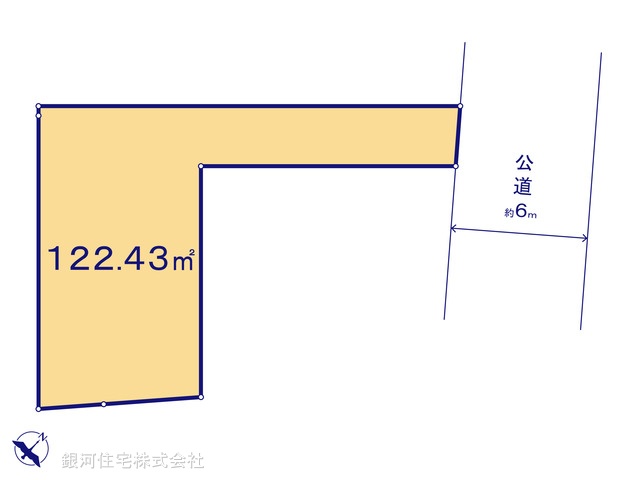 G00372870 神奈川県相模原市中央区共和３丁目 土地 2980万円【区画図】