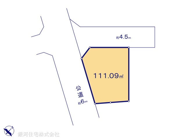 G00372872 神奈川県相模原市中央区共和３丁目 土地 3480万円【区画図】
